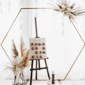 Gouden backdrop frame hexagon