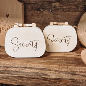 houten ring security koffertje