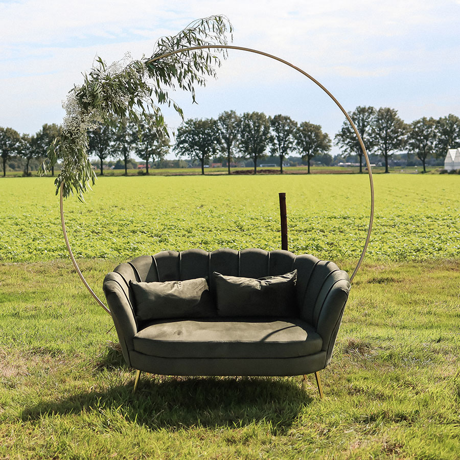 Groen trouwbankje