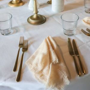 Beige linnen servet