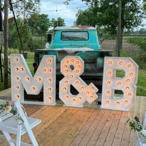 Bruiloft lichtletters